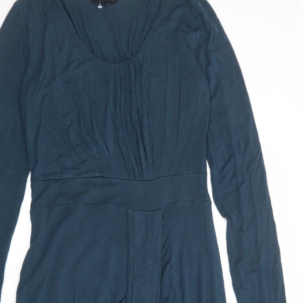 Sandwich Womens Blue Viscose Jumper Dress Size S Round Neck Pullover
