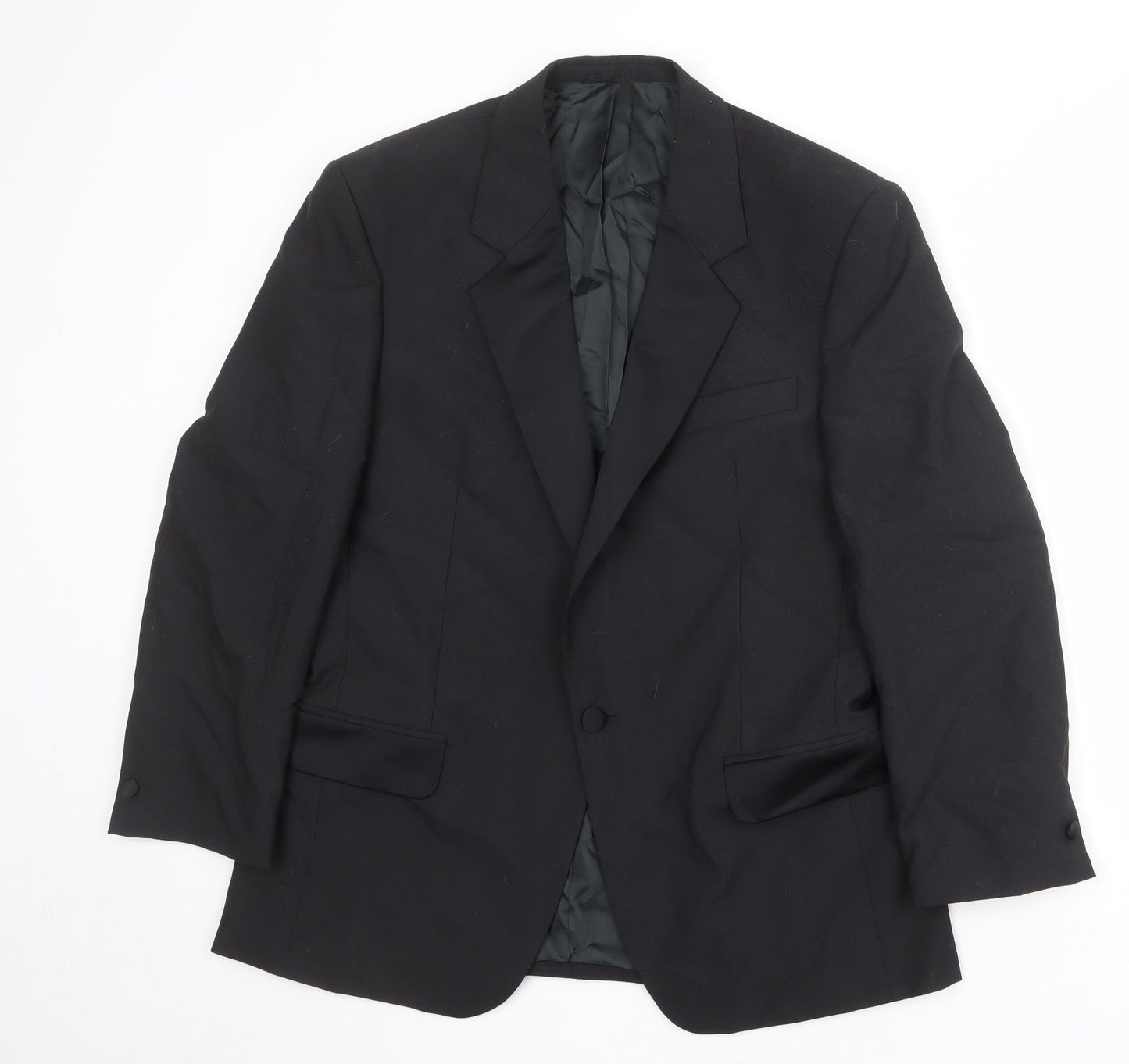 Exectutex Mens Black Polyester Jacket Suit Jacket Size 38 Regular