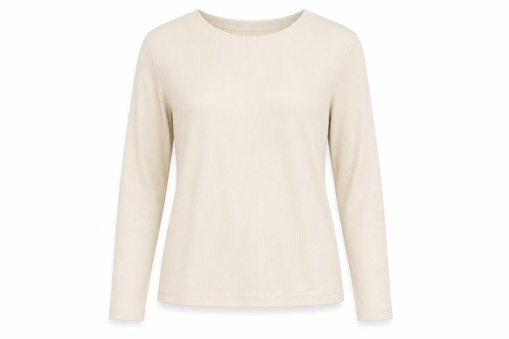 Principles Womens Beige Polyester Basic T-Shirt Size 14 Round Neck