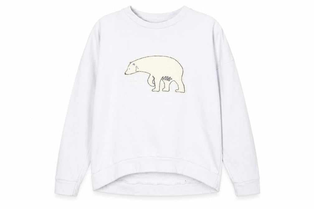 Jack Wills Womens Blue Cotton Pullover Sweatshirt Size M Pullover - Polar Bear
