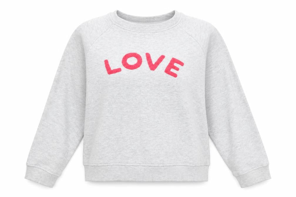 Nocozo Womens Grey Cotton Pullover Sweatshirt Size 10 Pullover - Love