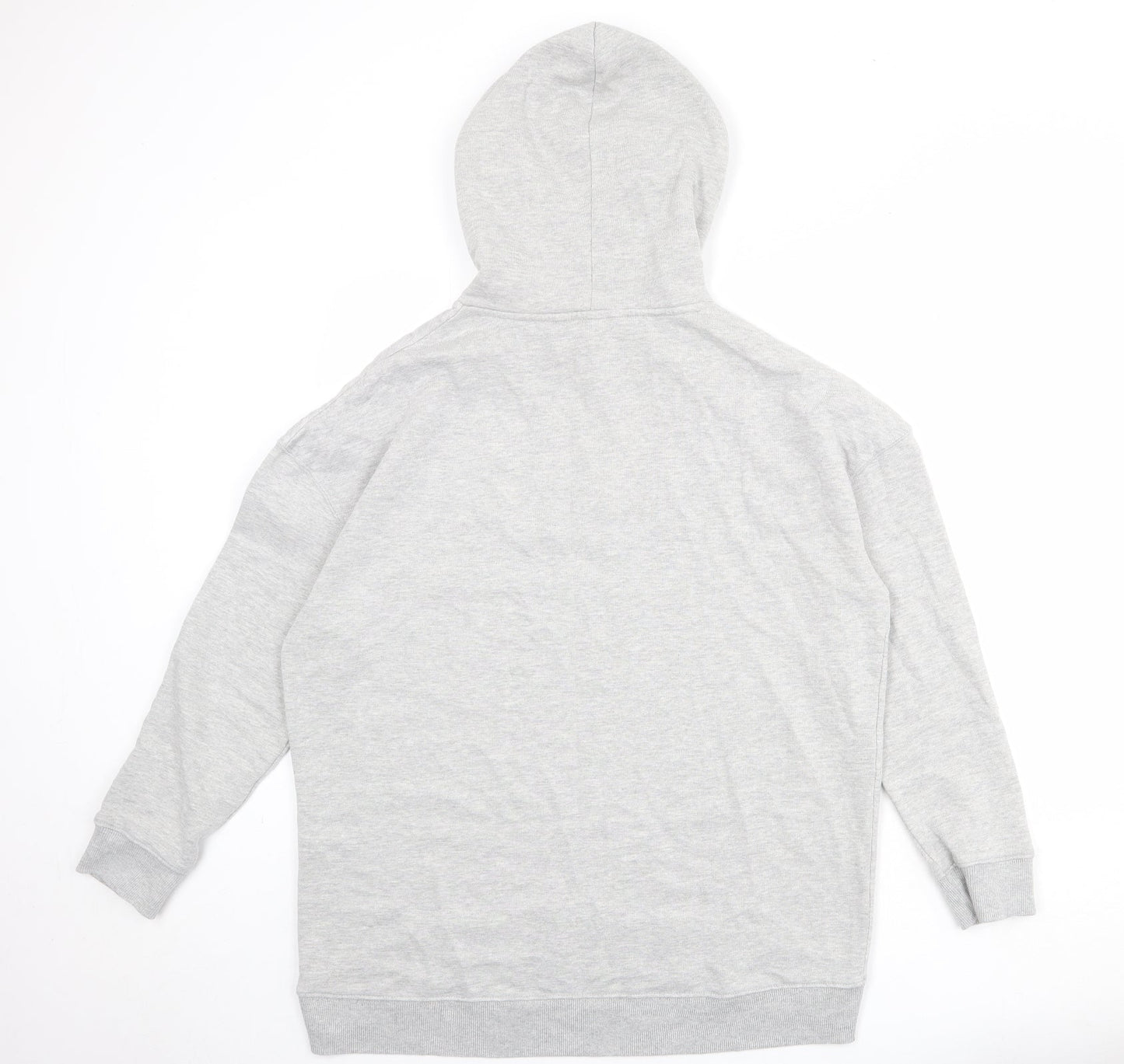 Very Womens Grey Cotton Pullover Hoodie Size 14 Pullover