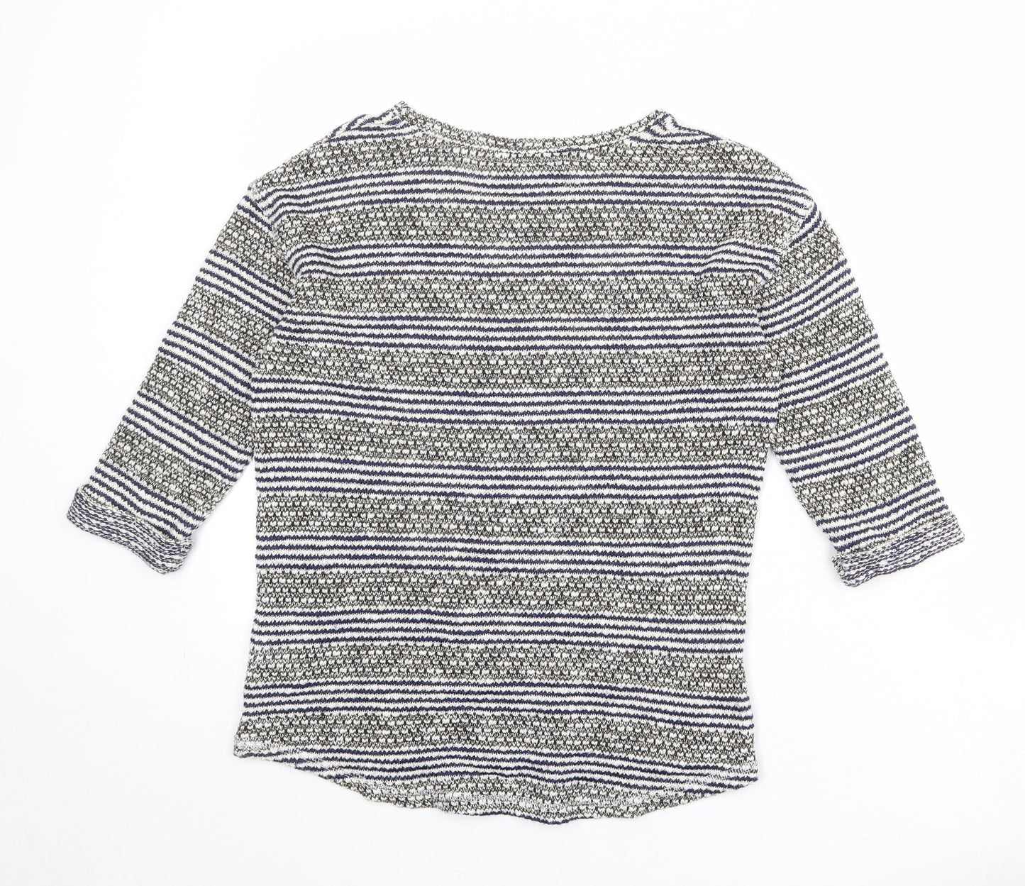 NEXT Womens Multicoloured Round Neck Cotton Pullover Jumper Size 6