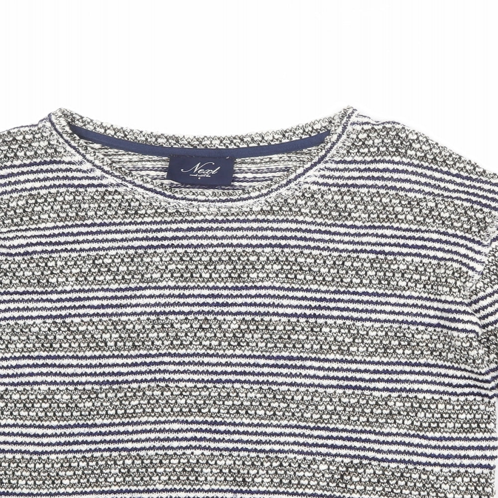 NEXT Womens Multicoloured Round Neck Cotton Pullover Jumper Size 6