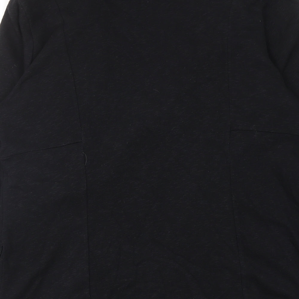 I.N.C Womens Black Cotton Jacket Size XL Zip