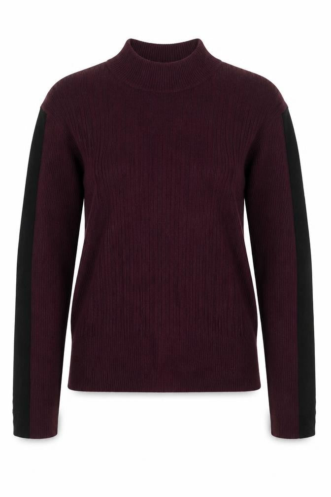 Marks & Spencer Womens Purple Round Neck Viscose Pullover Jumper Size 14