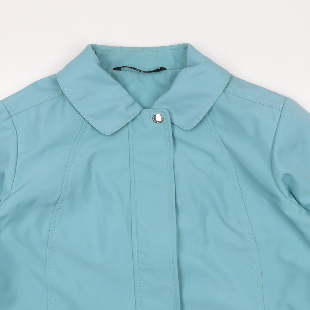 BM Collection Womens Blue Jacket Size 10 Zip