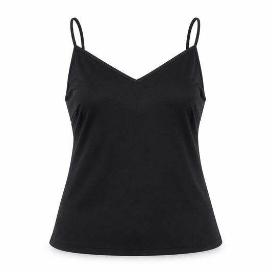 Marks and Spencer Womens Black Polyester Camisole Tank Size 8 V-Neck