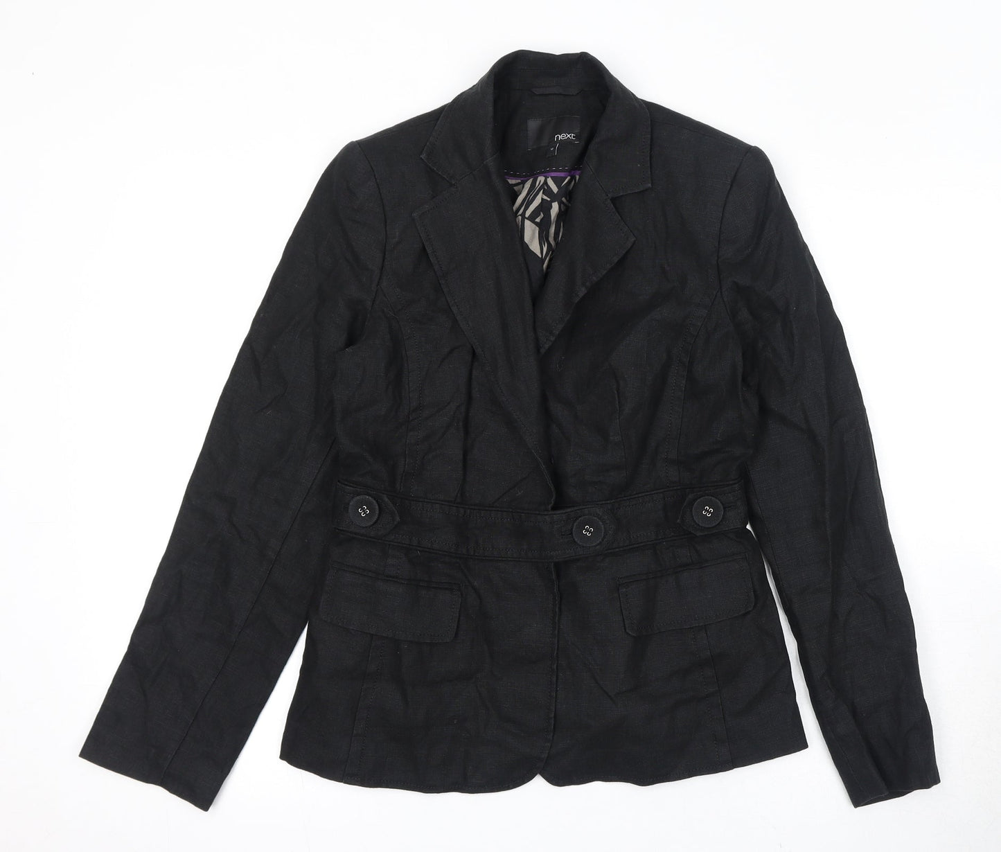 NEXT Womens Black Jacket Size 10 Button