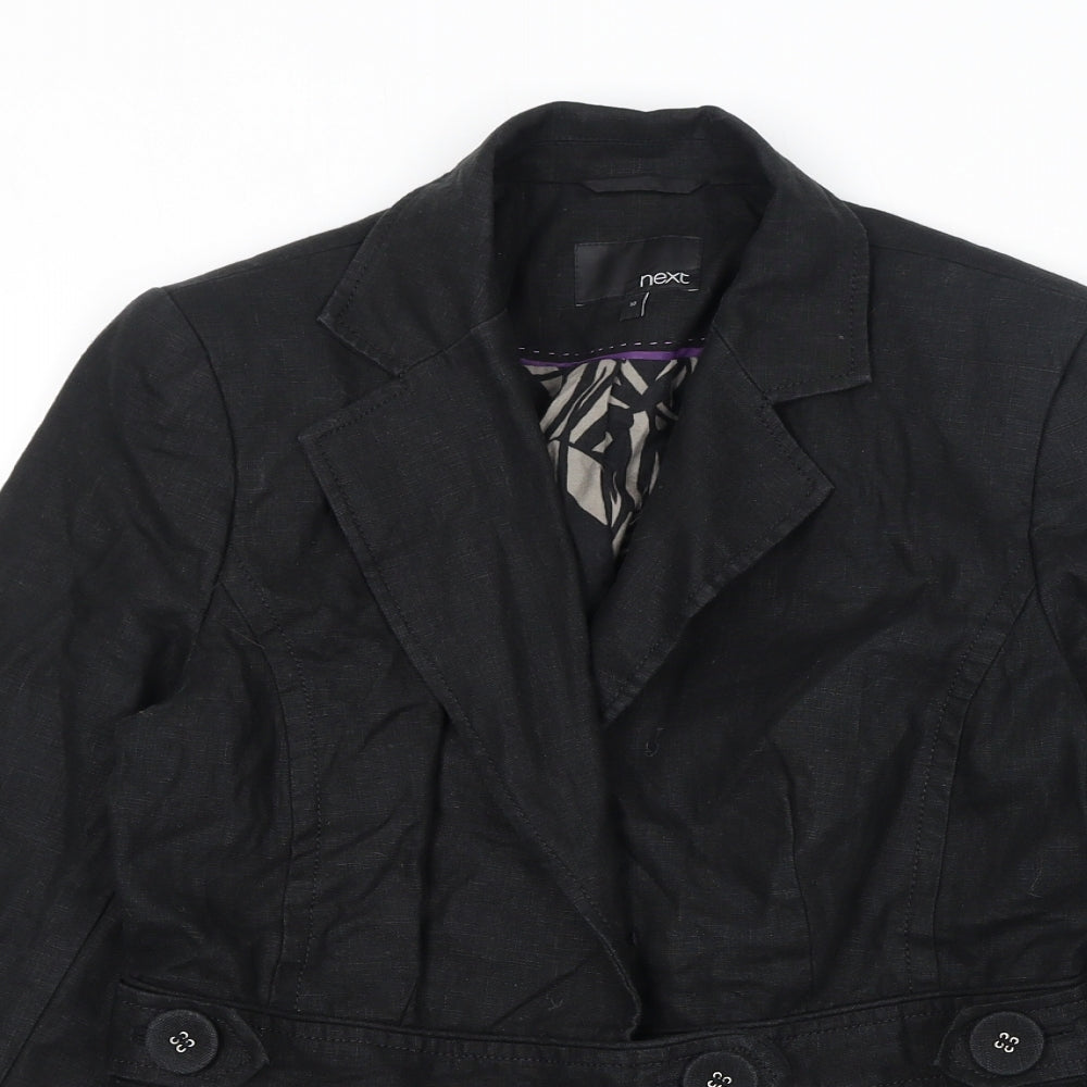 NEXT Womens Black Jacket Size 10 Button