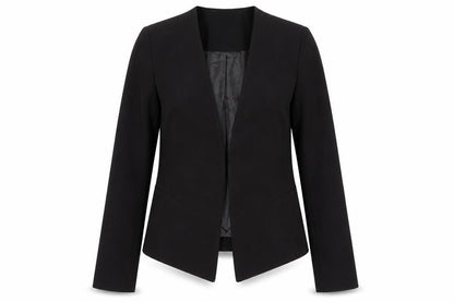 Topshop Womens Black Polyester Jacket Blazer Size 6