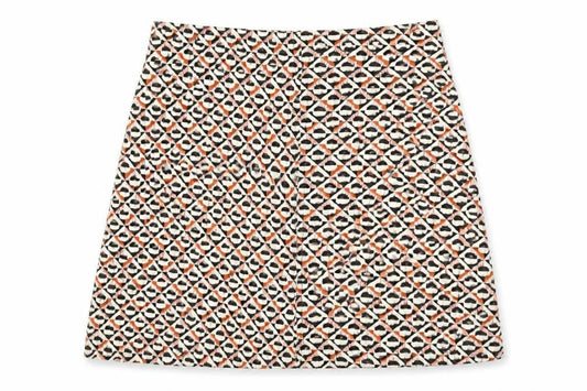 Pull&Bear Womens Multicoloured Geometric Polyester A-Line Skirt Size M
