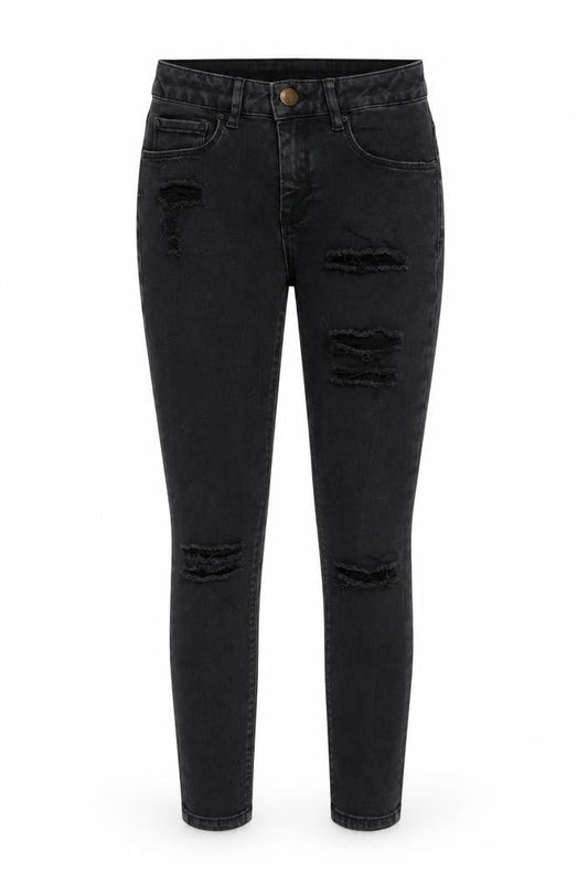 ASOS Womens Black Cotton Skinny Jeans Size 26 in Regular Zip