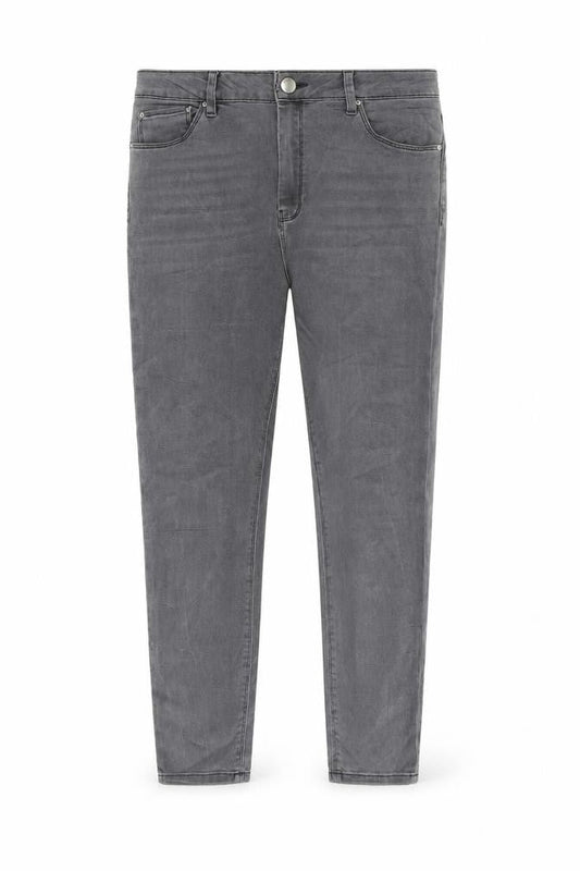 ASOS Womens Grey Cotton Skinny Jeans Size 32 in L30 in Regular Zip