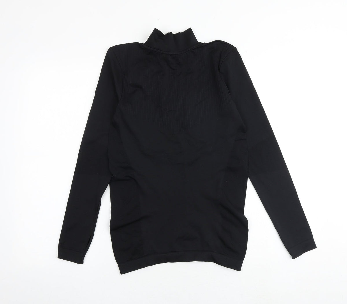 TCA Womens Black Polyester Pullover Casual Size S High Neck Zip