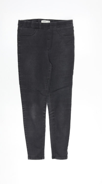 Marks & Spencer Womens Grey Cotton Jegging Jeans Size 10 Regular