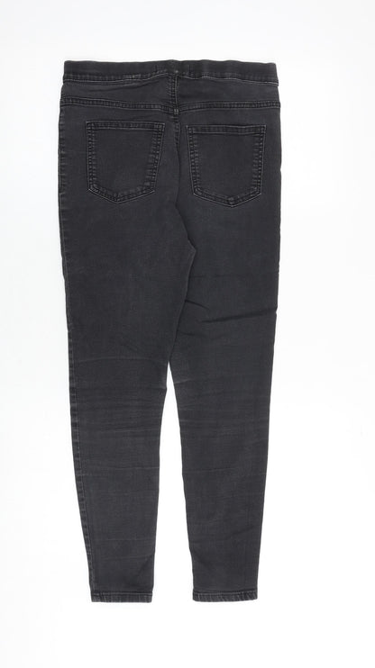 Marks & Spencer Womens Grey Cotton Jegging Jeans Size 10 Regular
