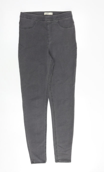 Marks & Spencer Womens Grey Cotton Jegging Jeans Size 10 Regular