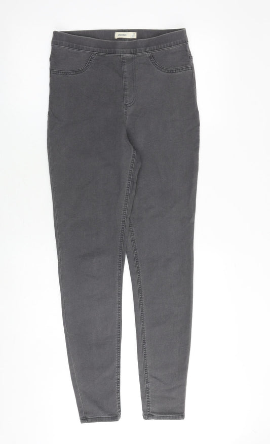 Marks and Spencer Womens Grey Cotton Jegging Jeans Size 10 Regular