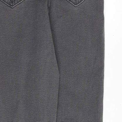 Marks & Spencer Womens Grey Cotton Jegging Jeans Size 10 Regular