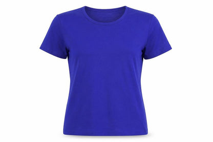 Marks & Spencer Womens Black Viscose Basic T-Shirt Size 8 Round Neck