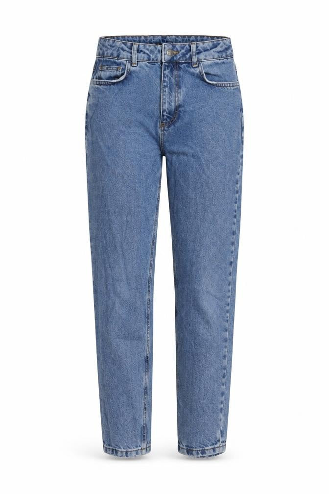 Reclaimed Vintage Womens Blue Cotton Straight Jeans Size 28 in L26 in Regular Button