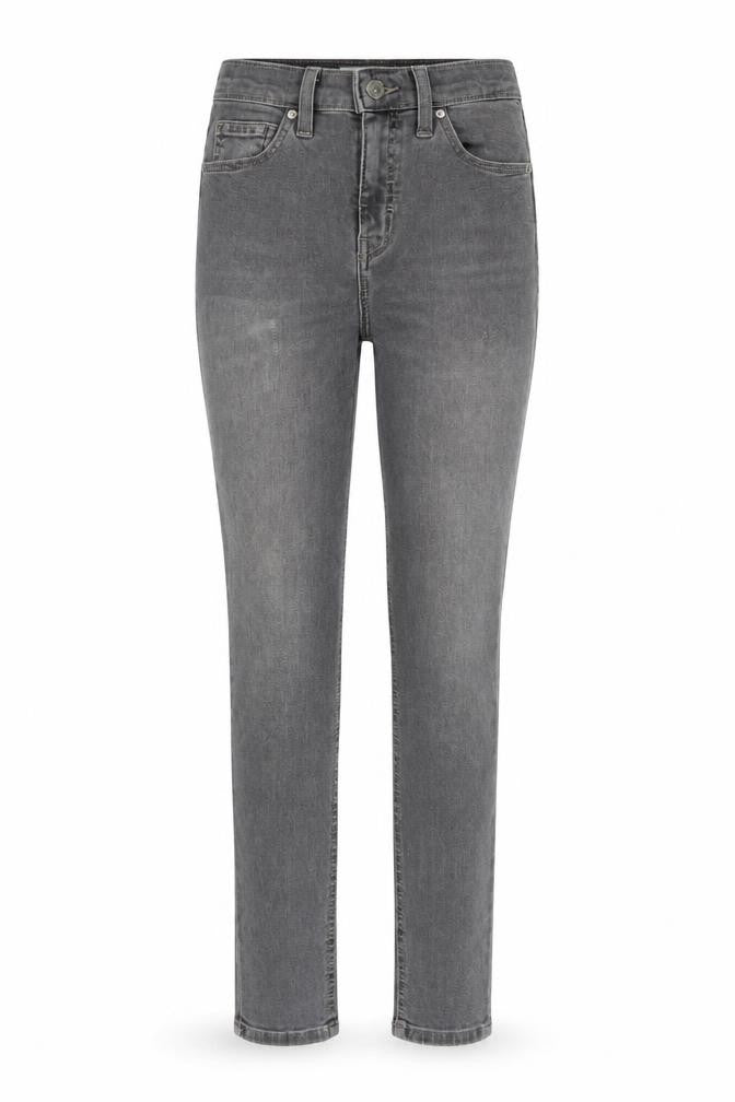 Topshop Womens Grey Cotton Skinny Jeans Size 25 in L27 in Regular Button