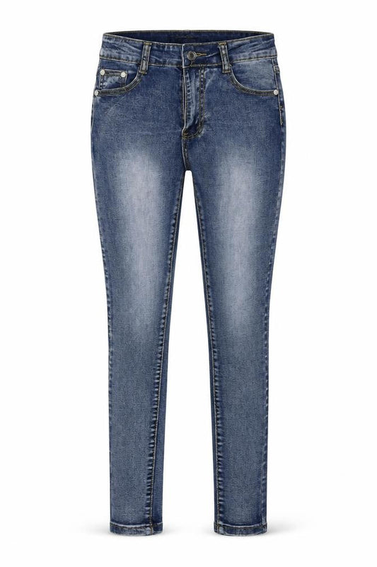 Denim Wise Womens Blue Cotton Skinny Jeans Size 8 L26 in Regular Button