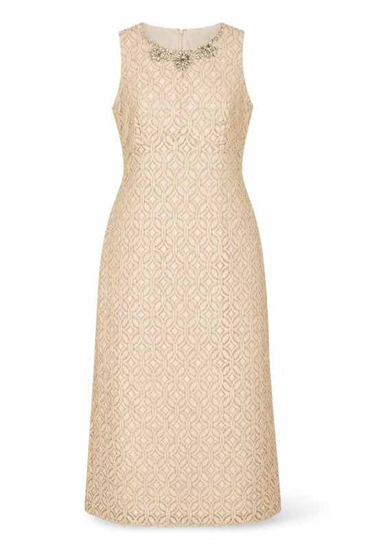 Joanna Hope Womens Pink Geometric Cotton Maxi Size 12 Round Neck Zip