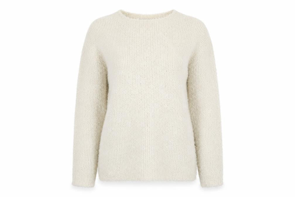 NEXT Womens Beige Round Neck Polyester Pullover Jumper Size 10