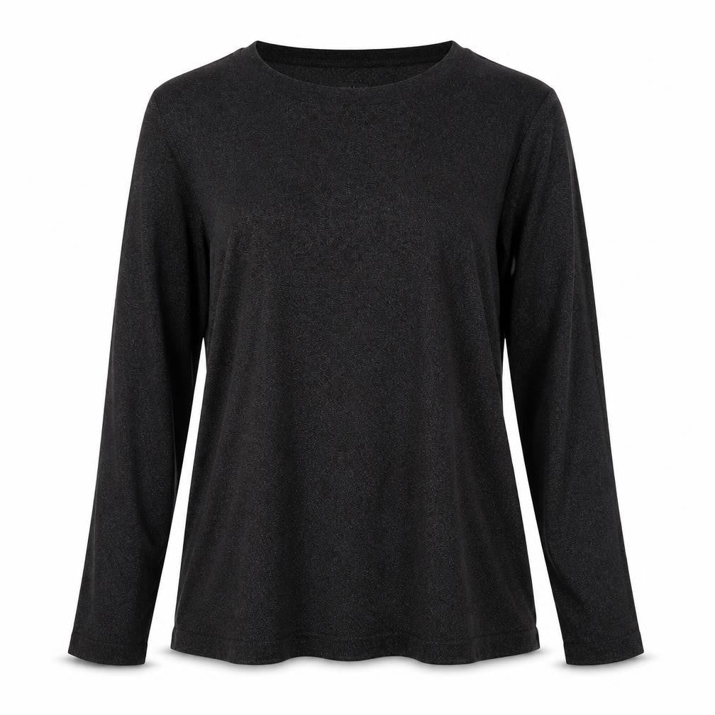 Mohito Womens Black Polyester Basic T-Shirt Size XS Round Neck