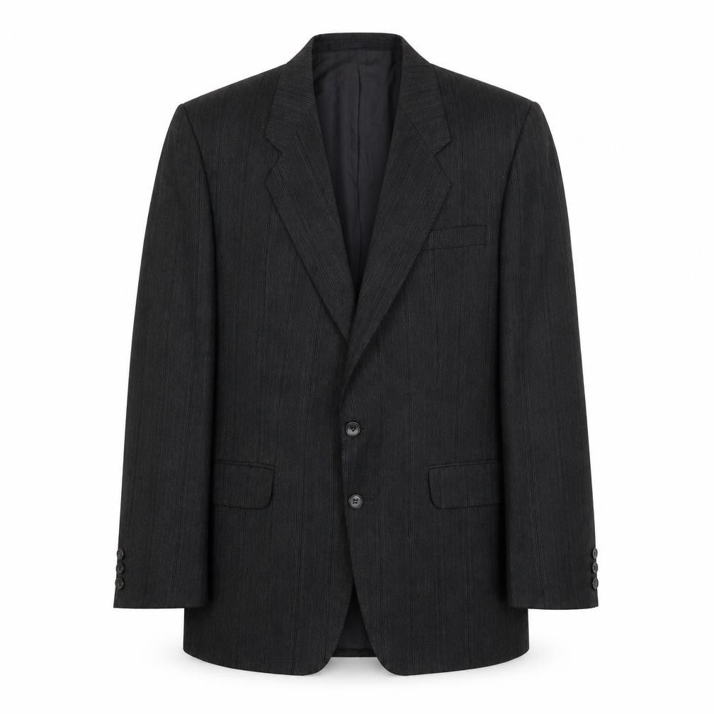 Leithauser Mens Grey Striped Wool Jacket Suit Jacket Size 42 Regular