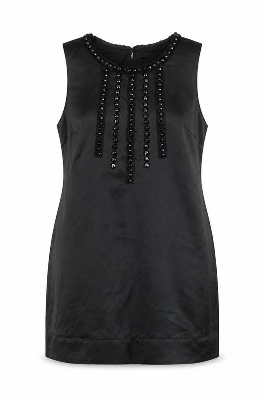 Miss Selfridge Womens Black Polyester Shift Size 14 Round Neck Zip