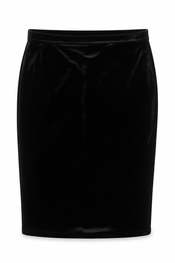 M&Co Womens Black Polyester Straight & Pencil Skirt Size 12