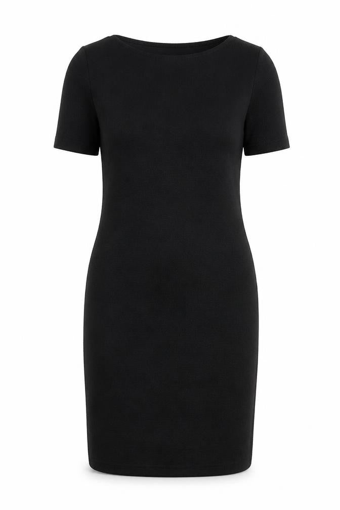 Dorothy Perkins Womens Black Polyester Sheath Size 12 Boat Neck Pullover