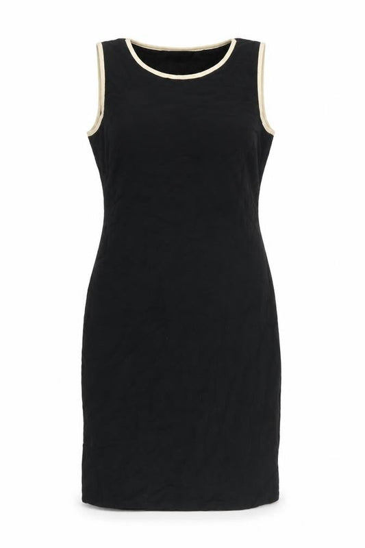 Wallis Womens Black Viscose Shift Size 10 Round Neck Pullover