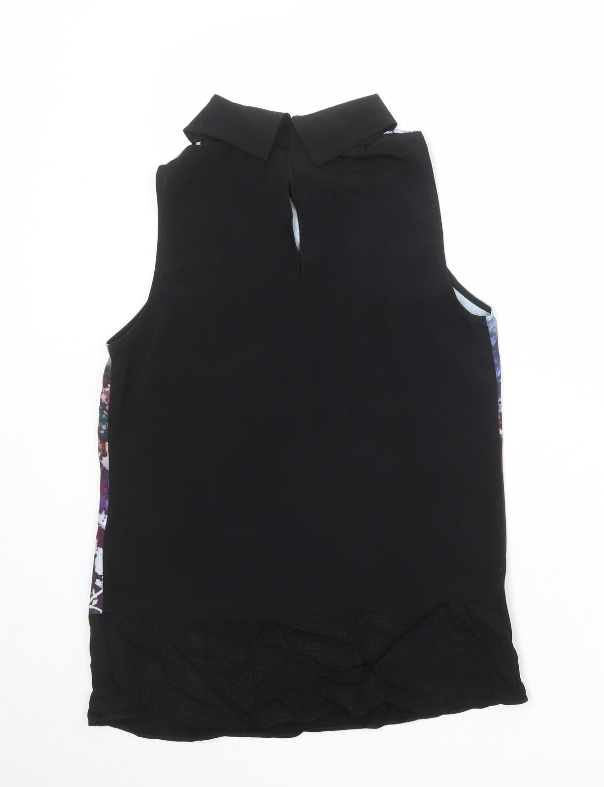Coast Womens Multicoloured Geometric Polyester Basic Tank Size 6 Round Neck