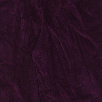 EWM Womens Purple Cotton Jogger Trousers Size 34 in Regular Drawstring