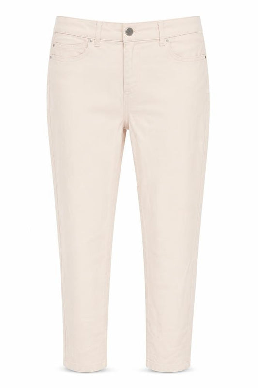 Marks & Spencer Womens Pink Cotton Tapered Jeans Size 30 in Regular Zip