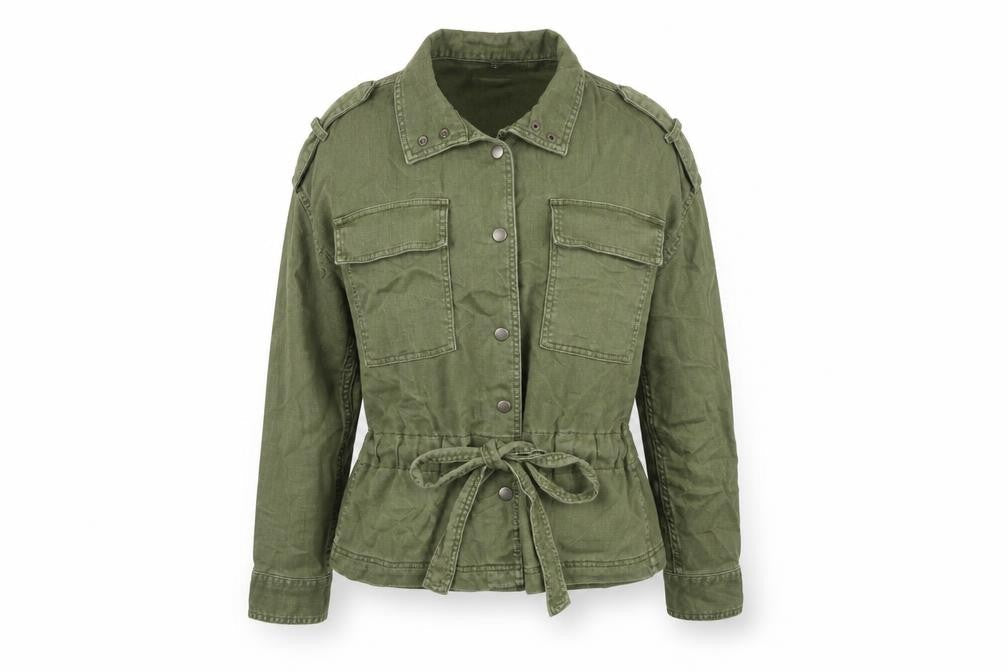 Marks & Spencer Womens Green Jacket Size 10 Button