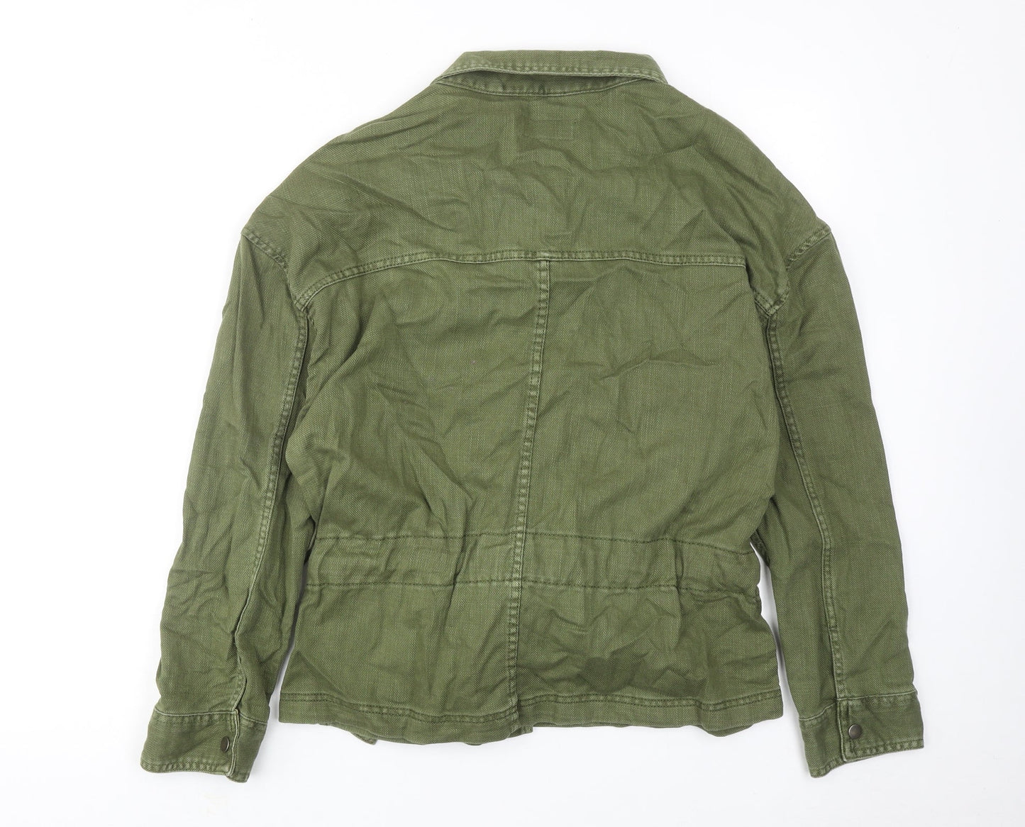 Marks and Spencer Womens Green Jacket Size 10 Button