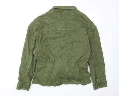 Marks & Spencer Womens Green Jacket Size 10 Button