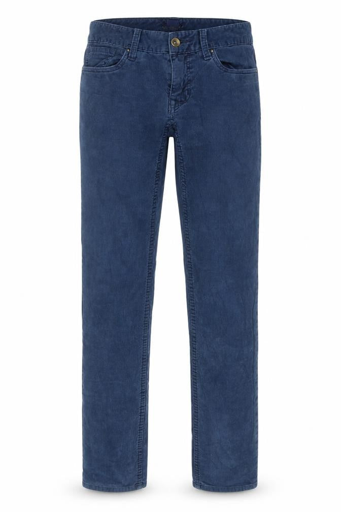 Rugby Womens Blue Cotton Trousers Size 26 in Regular Zip
