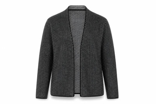 Olsen Womens Black V-Neck Cotton Cardigan Jumper Size 14