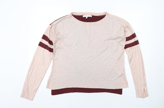 NEXT Womens Pink Round Neck Acrylic Pullover Jumper Size S