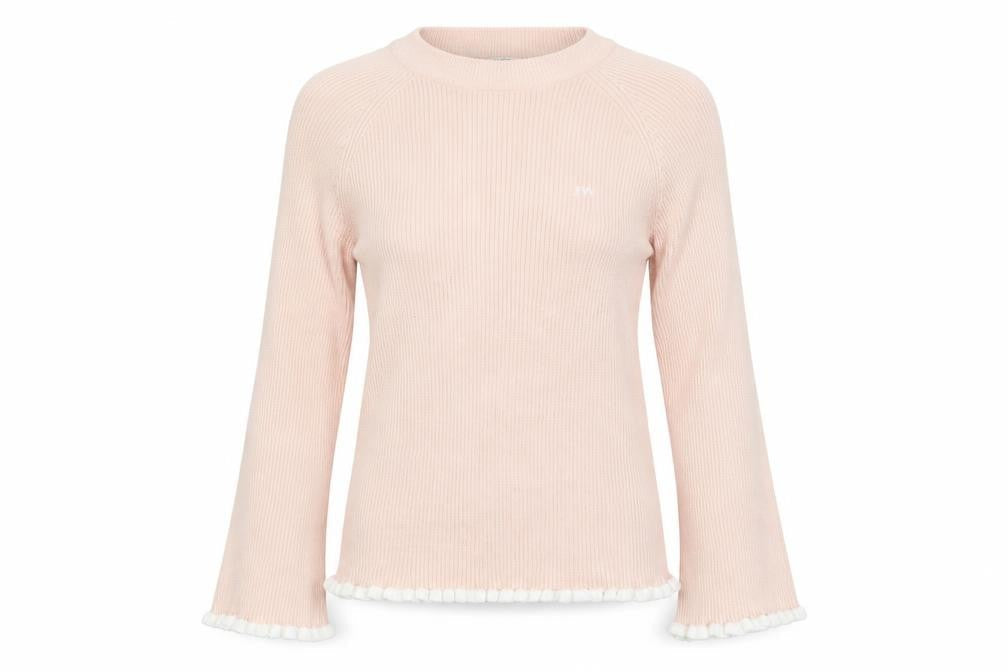 Jack Wills Womens Pink Round Neck Polyester Pullover Jumper Size 6