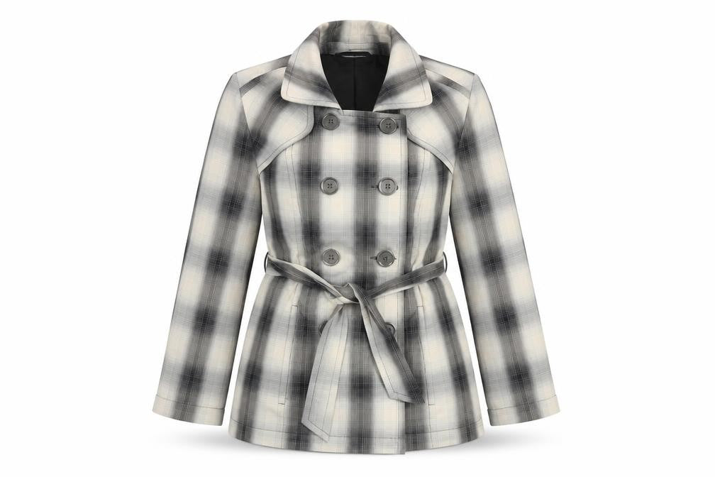 Precis Womens Multicoloured Plaid Jacket Size 10 Button
