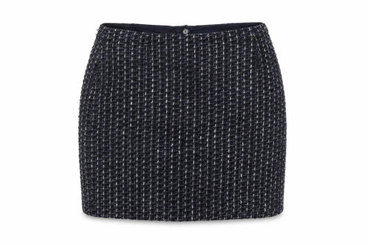 Minuet Womens Blue Geometric Cotton A-Line Skirt Size 20 Zip