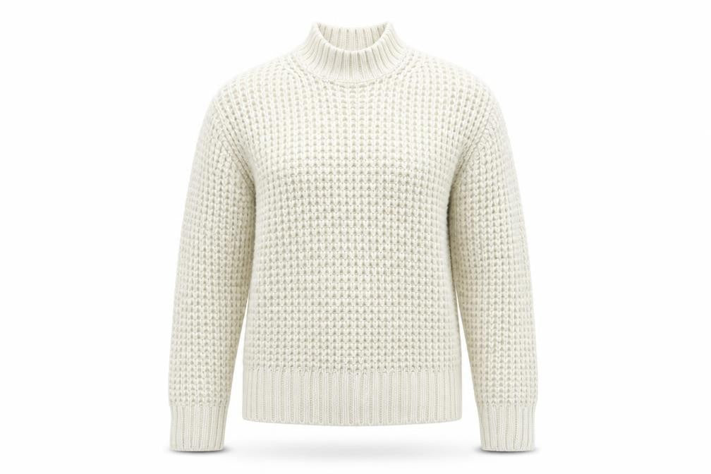 Marks & Spencer Womens Beige Round Neck Acrylic Pullover Jumper Size M