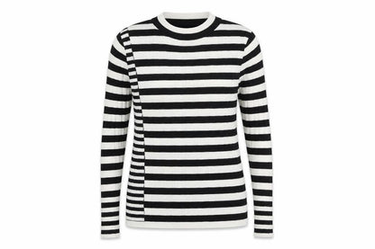 Next Womens Multicoloured Round Neck Striped Acrylic Pullover Jumper Size 10